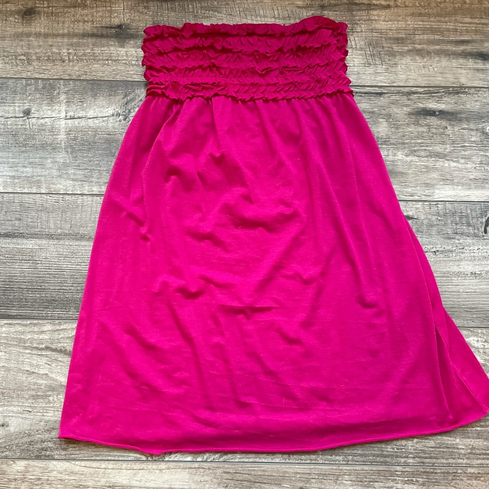 Magenta/pink sundress/swimsuit cover up